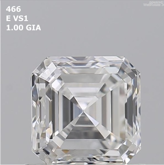 Asscher  1.00ct  E  VS1  EX  VG  N