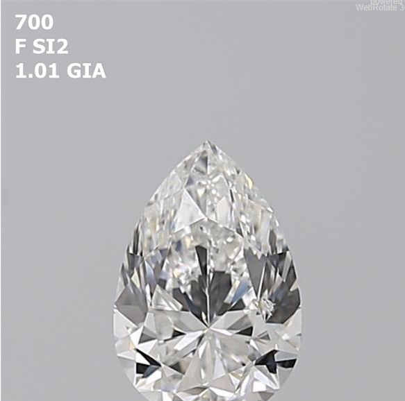Pear  1.01ct  F  SI1  EX  VG  N