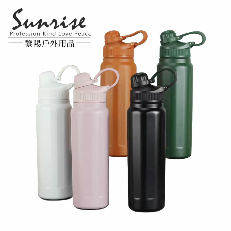 輕量吸管型保溫瓶(5色) 820ml 水杯/保冰保熱/304不銹鋼/戶外旅行/登山露營/運動 52CHUBR0220