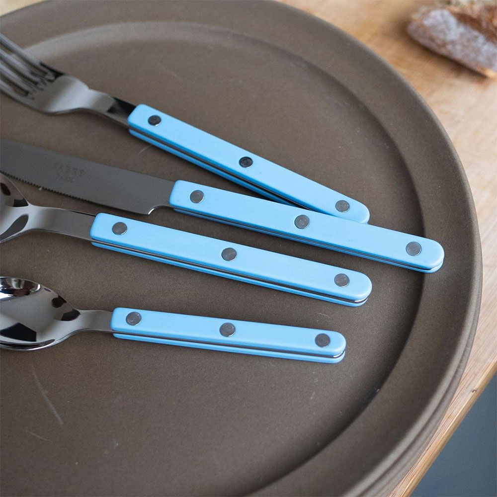 SABRE | Bistrot 復古酒館鈕扣系列 | 飯匙/淺湯勺 | 亮面 | 馬卡龍藍