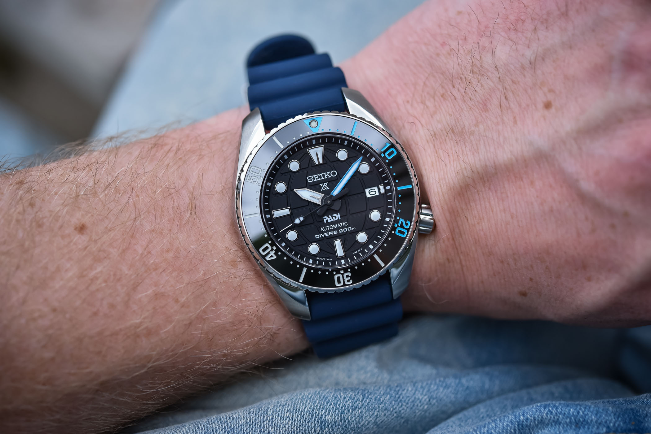 萬年鐘錶SEIKO PROSPEX 藍色SUMO機械潛水錶SPB325J1 / 6R35-02C0C