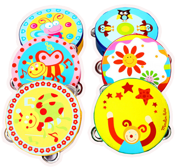 現貨區 奧爾夫音樂器14.5cm中號木制手拍鈴鼓 M1450C