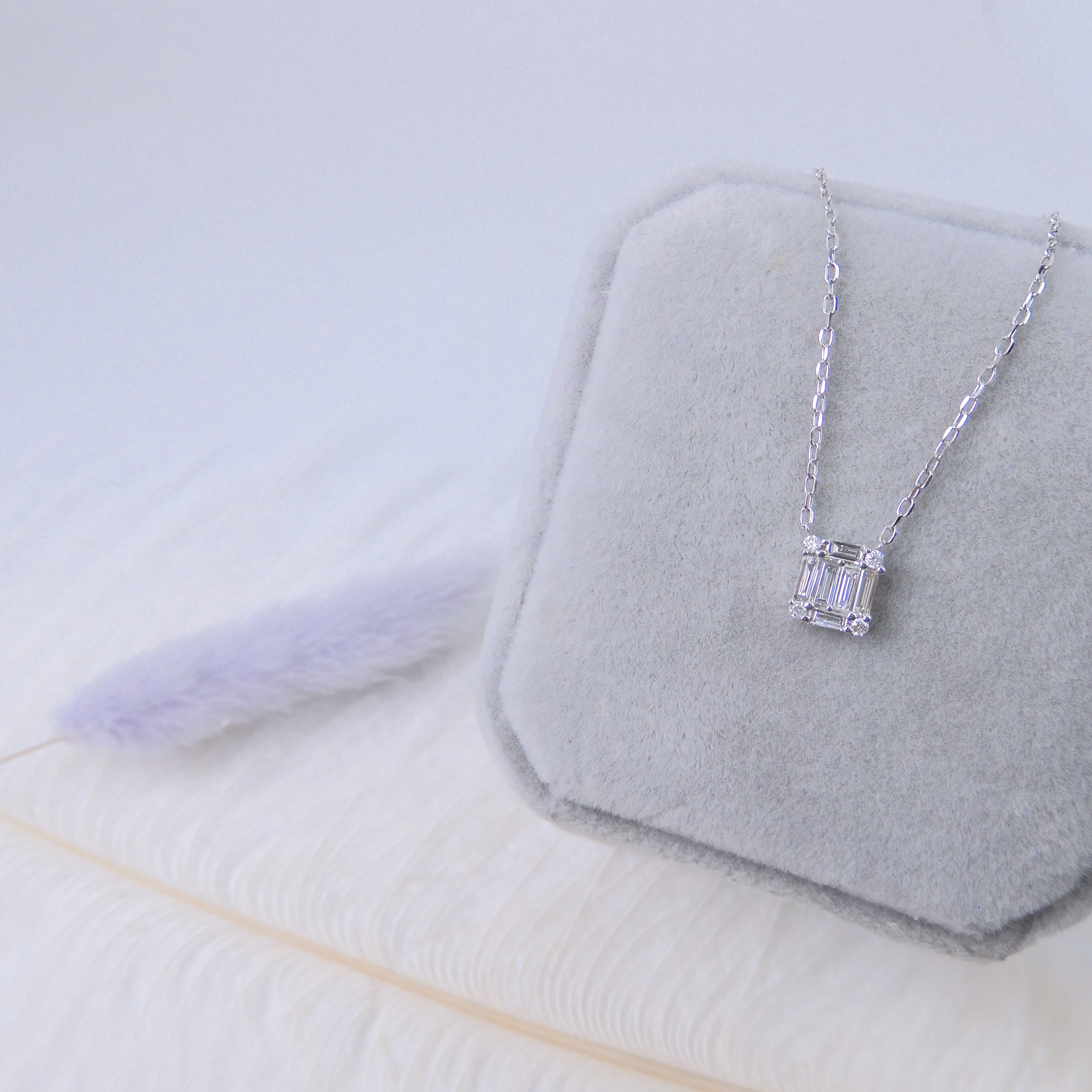 18K金 0.2ct 鑽石項鏈