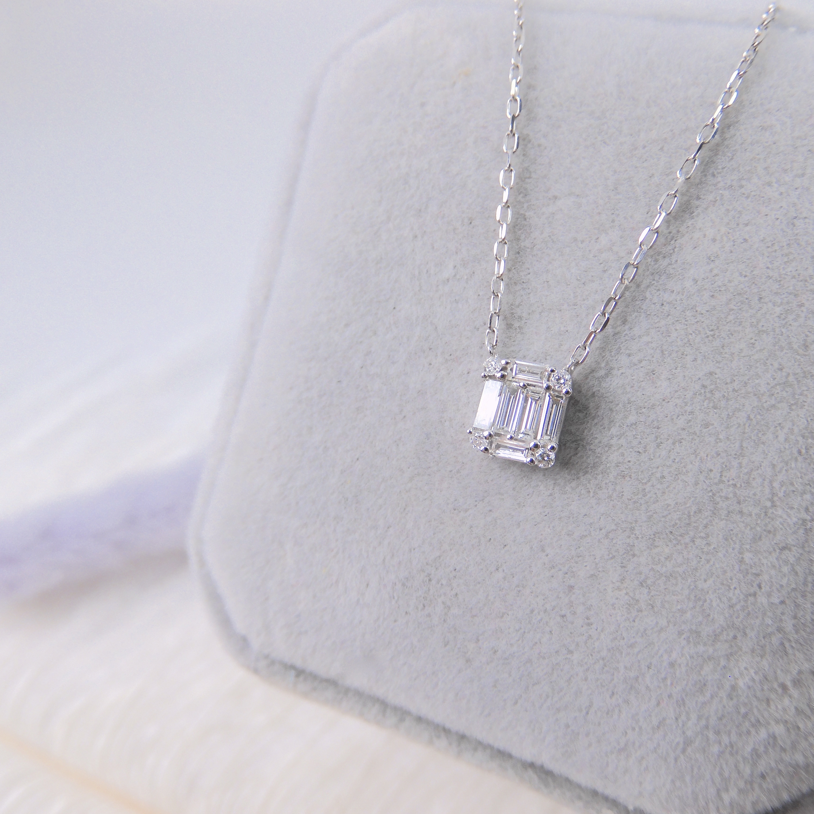 18K金 0.2ct 鑽石項鏈