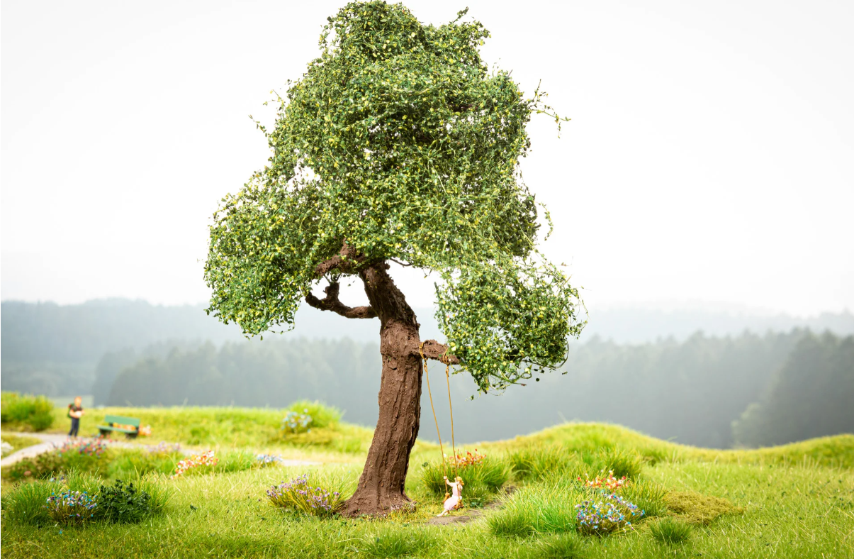 Noch 21768 HO規 micro-motion Tree with Swing 含可動盪秋千的樹