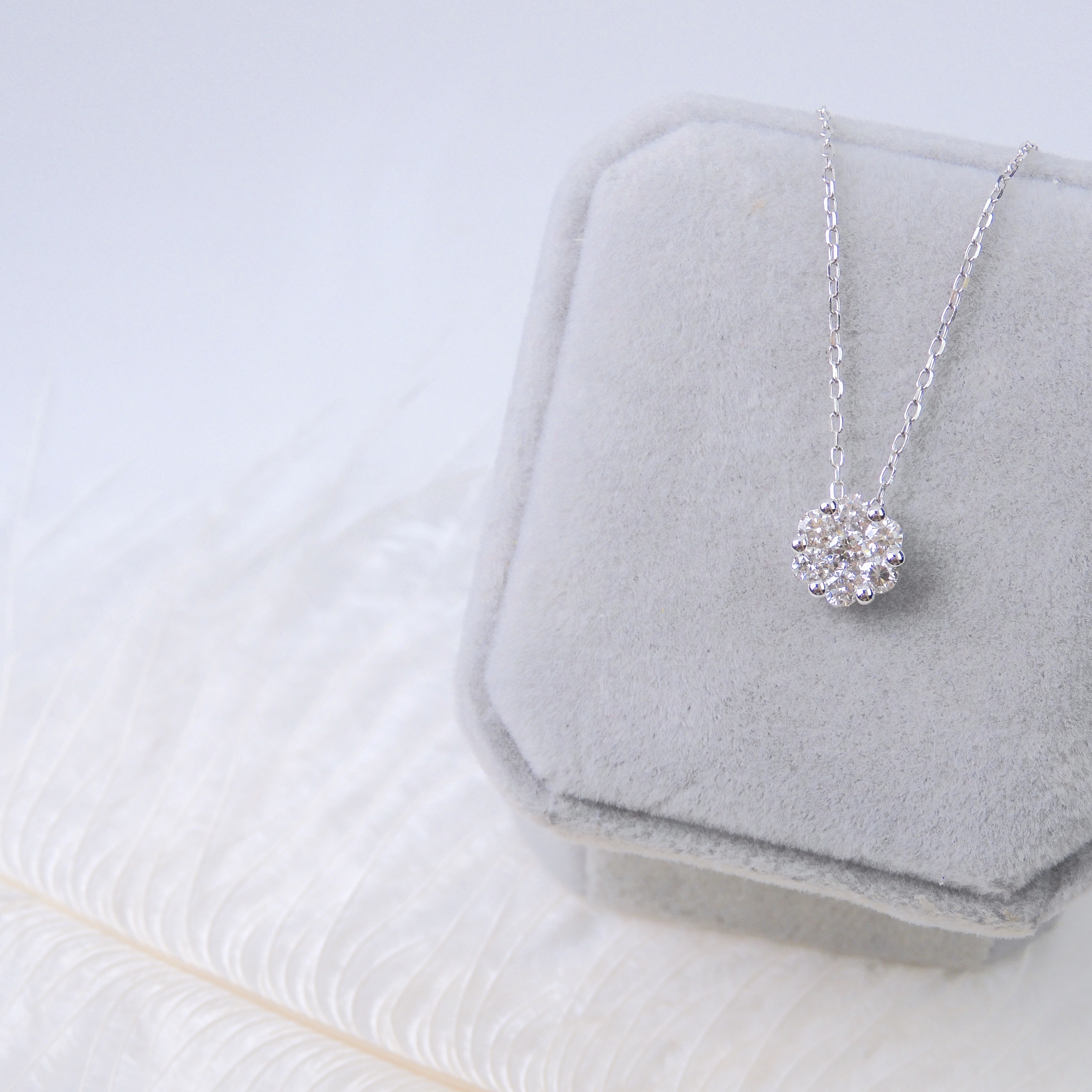 18K金 0.47ct 鑽石項鏈