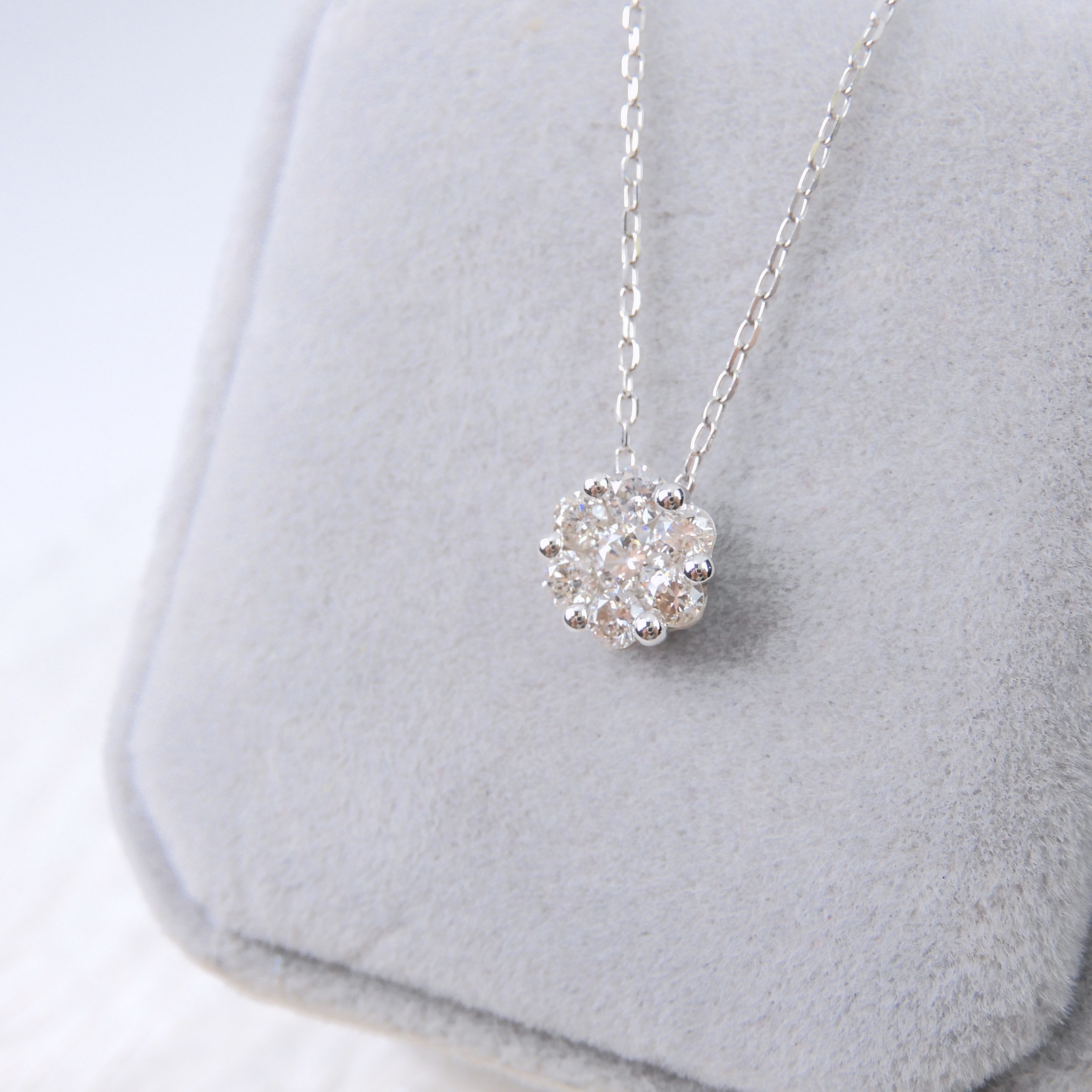 18K金 0.47ct 鑽石項鏈