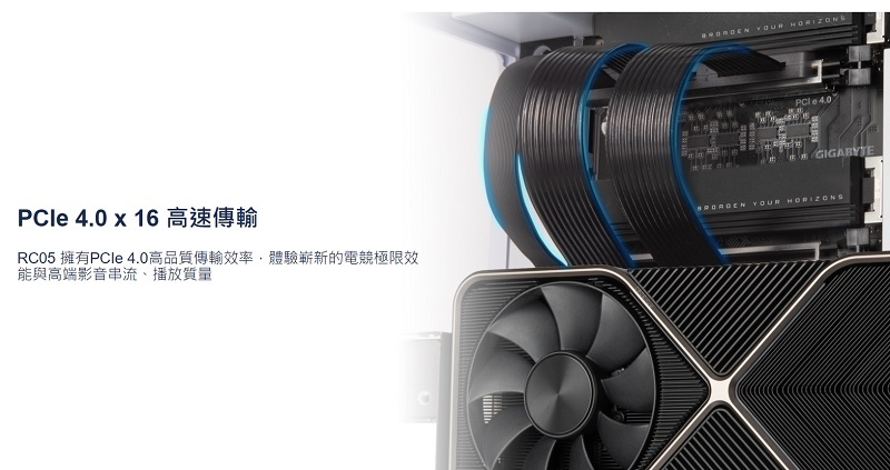 米特3C數位–SilverStone 銀欣 RC05 220mm高品質PCIe 4.0 x16轉接線/SST-RC05