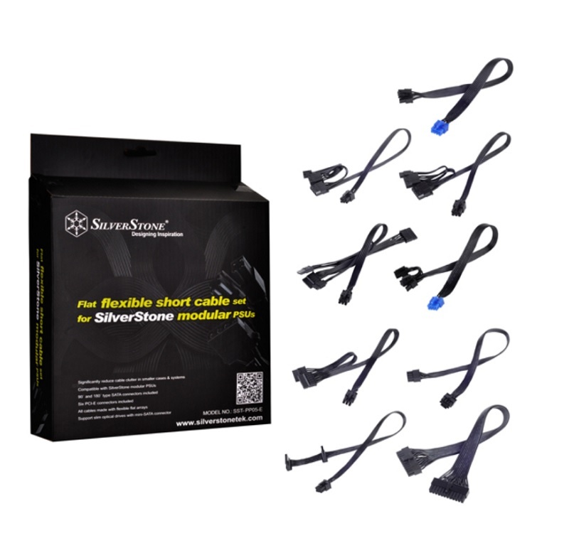 米特3C數位–SilverStone 銀欣 PP05-E 電源線材組/SST-PP05-E