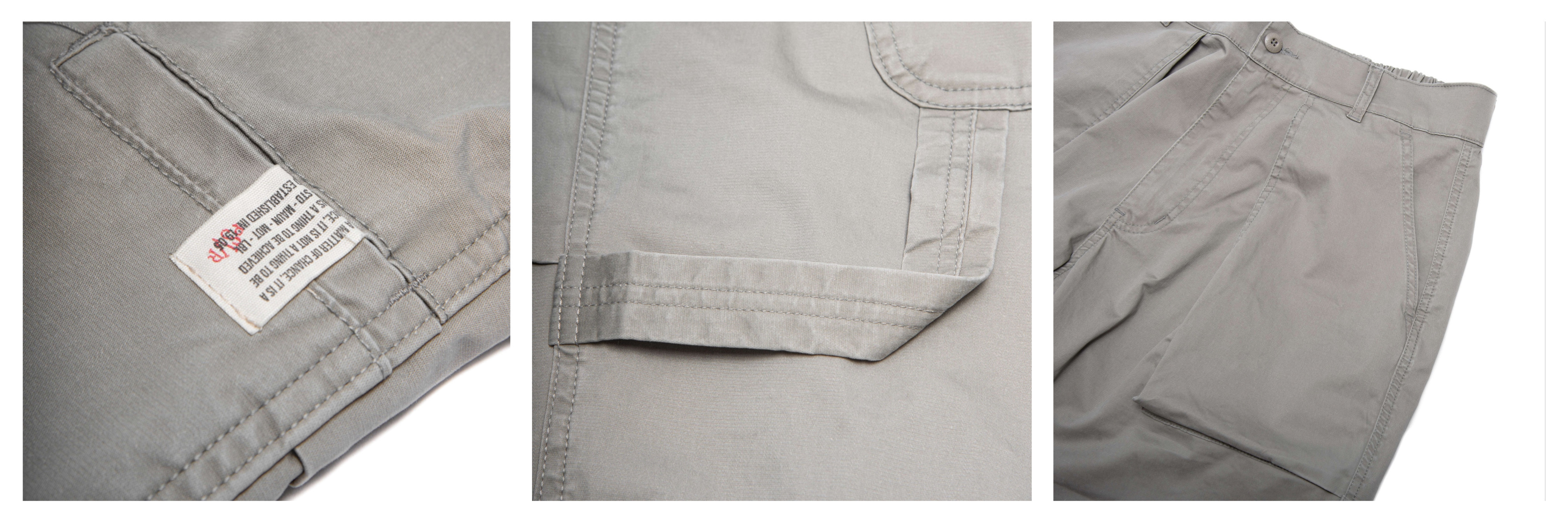 PERSEVERE BIG POCKET BAKER PANTS - LIGHT GRAY