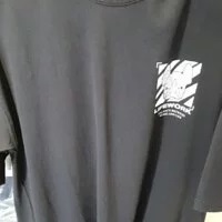 [S] LIFEWORK SPRAY EMBROIDERY SHORT SLEEVE T-SHIRT, BLACK, LW222TS62640 (SLW112)