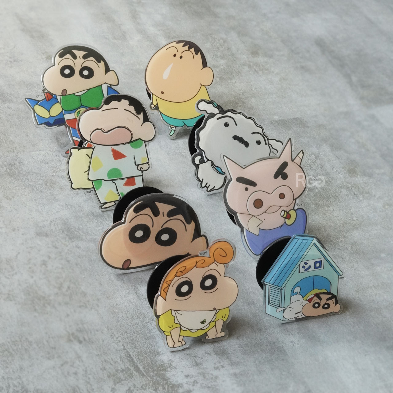 蠟筆小新 手機 氣囊 支架 指環扣