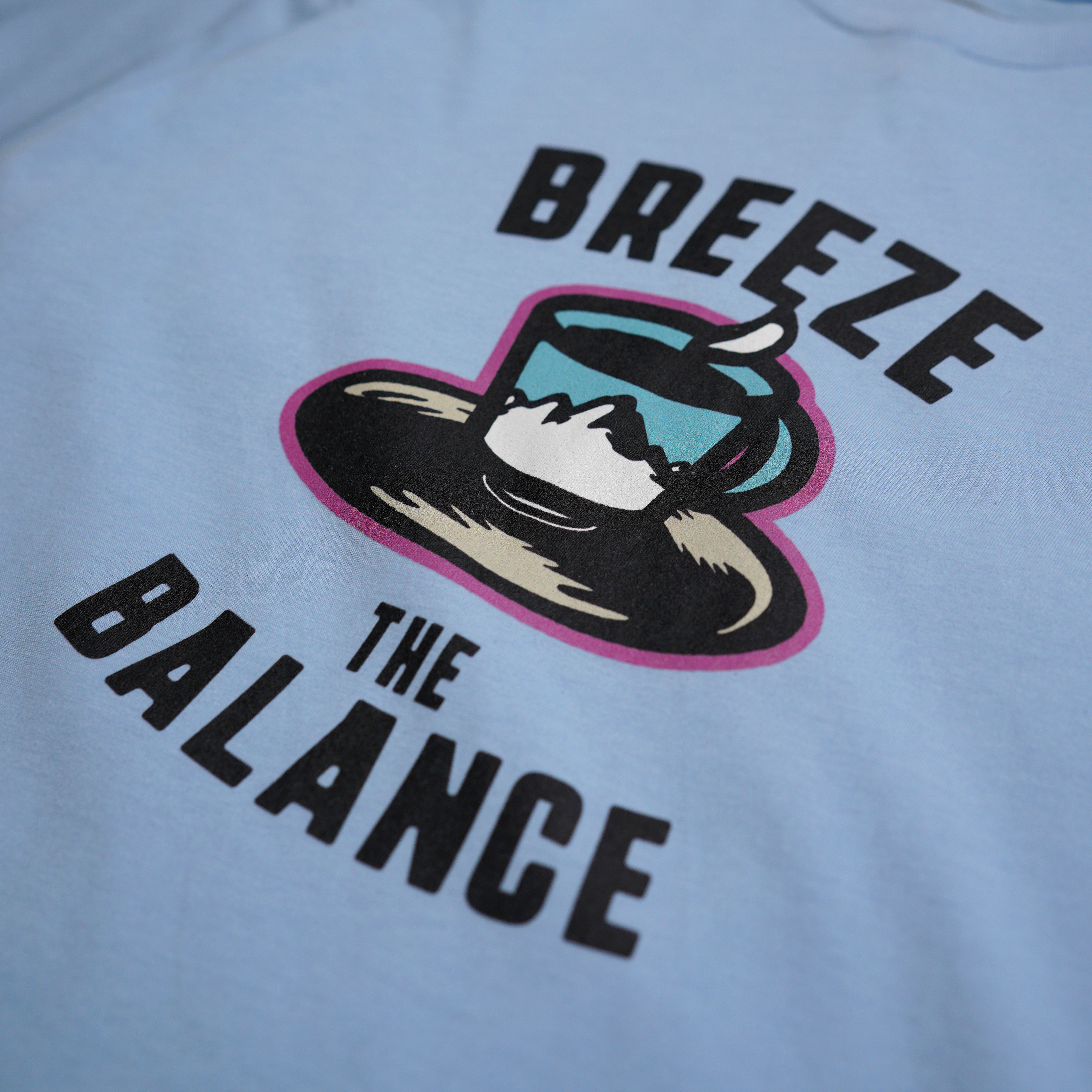 P.B.P - “Breeze” Graphic Tee - Light Blue