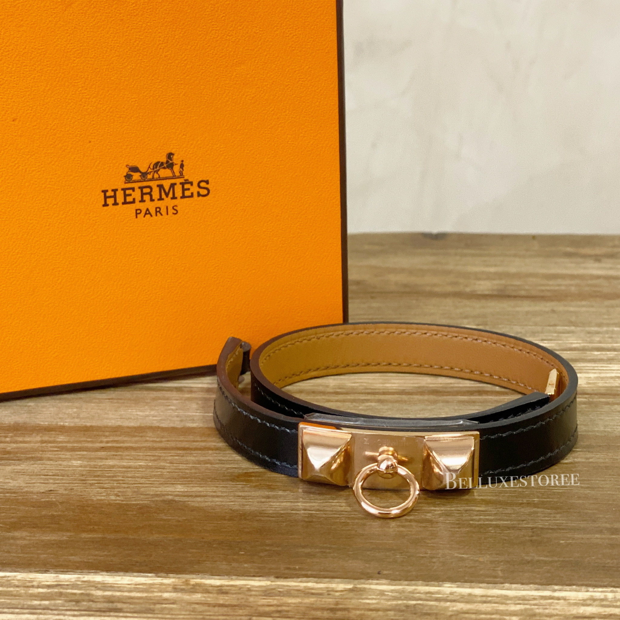 Brand new] Hermes rivale double tour bracelet T2 bo