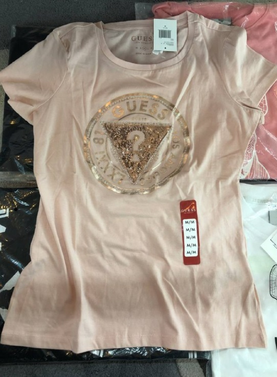 [S] GUESS CHESKA LOGO TEE,PINK LACE, Q1G121RAK90-G6N5 (SGU54)
