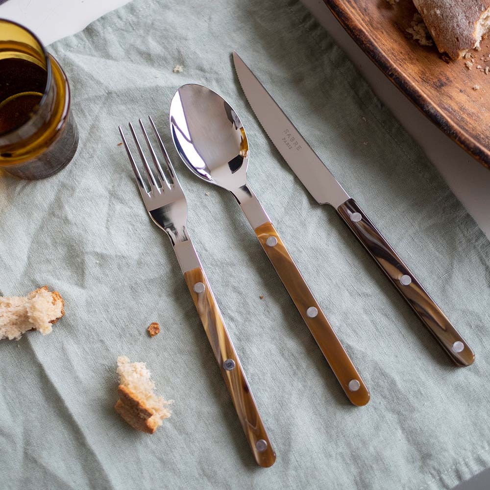 SABRE | Bistrot 復古酒館鈕扣系列 | 塔派鏟 | 亮面 | 咖啡水牛