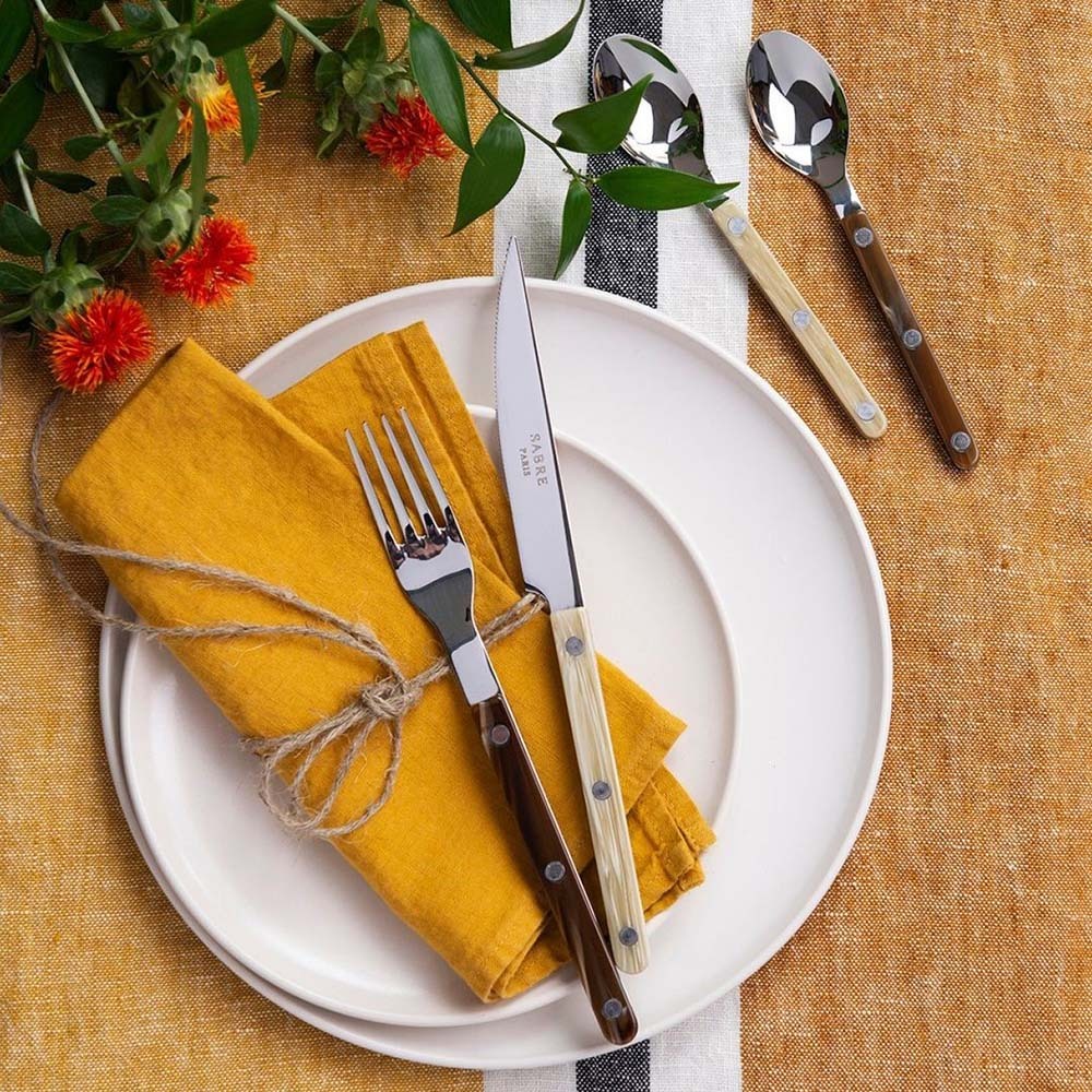 SABRE | Bistrot 復古酒館鈕扣系列 | 24件組 | 亮面 | 咖啡水牛