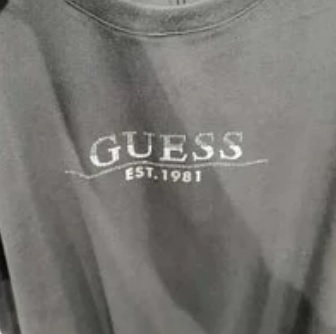 [S] GUESS UNISEX CUBIC GOOSE SHORT SLEEVE T-SHIRT,BLACK, MN2K0356-BLK (SGU56)