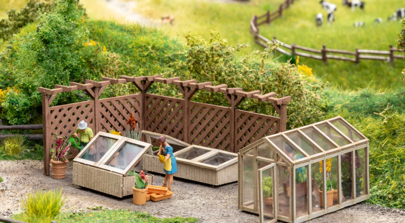 Noch 66805 HO規 Laser-Cut Decoration Set In the Garden 花園套件