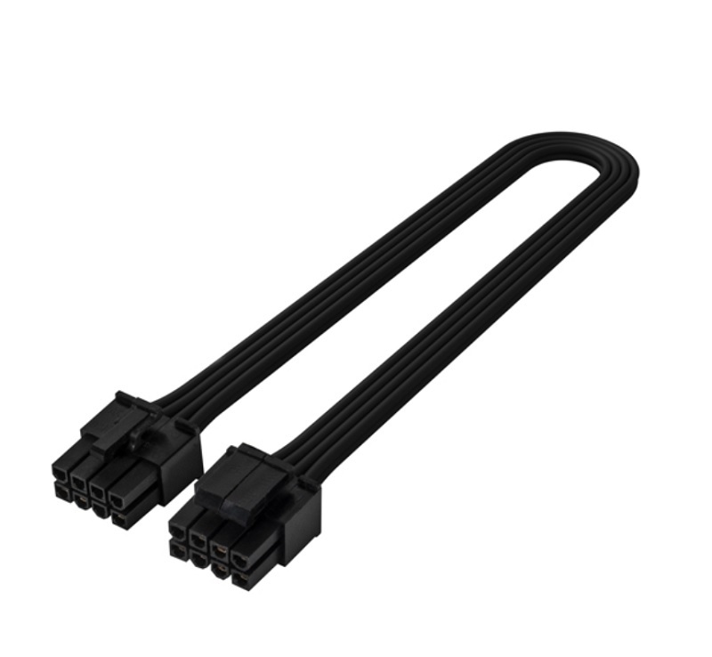 米特3C數位–SilverStone 銀欣 PP06BE-EPS35 標準全長電源線材/EPS/ATX12V 8pin to 4+4pin