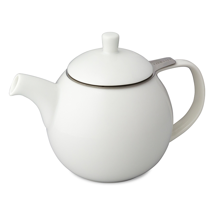 FORLIFE圓潤茶壺-白