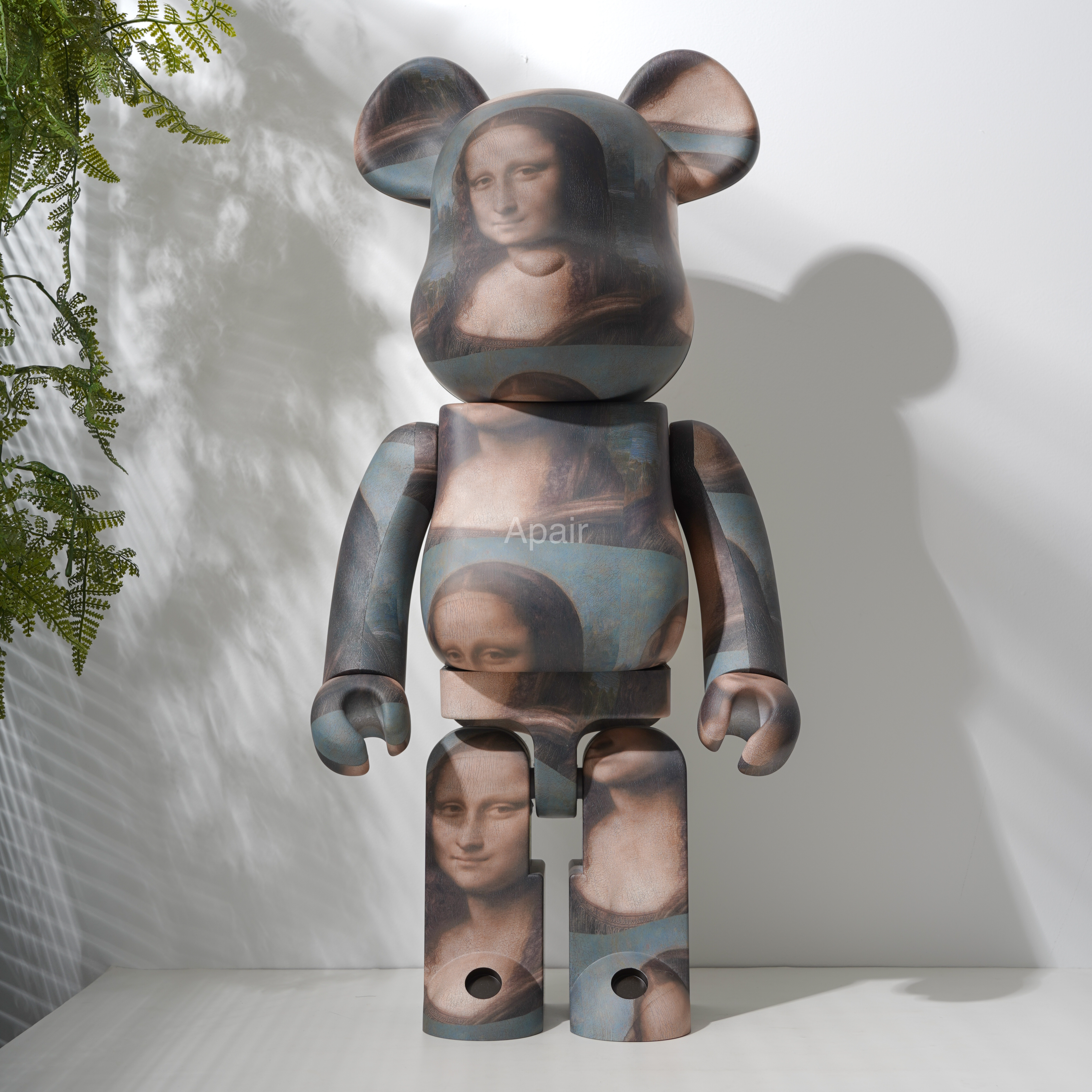 BE@RBRICK LEONARD DE VINCI MonaLisa 蒙娜麗莎庫柏力克熊1000%