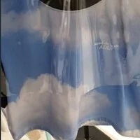 [S] ADLV CLOUD CROP TOP SHORT SLEEVE T-SHIRT,BLUE/BLACK, ADLV22SS-SSCCAT-BLK (SAV66)