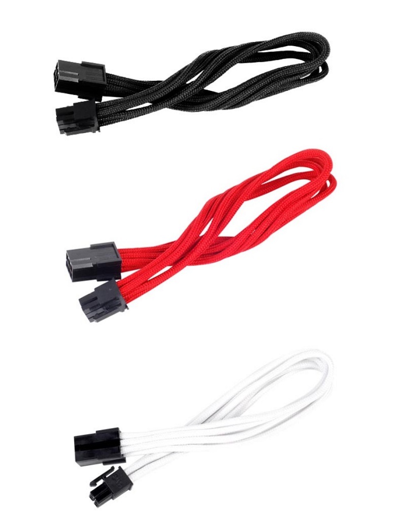 米特3C數位–SilverStone 銀欣 黑/PP07-IDE6B/紅/PP07-IDE6R/白/PP07-IDE6W 電供延長線