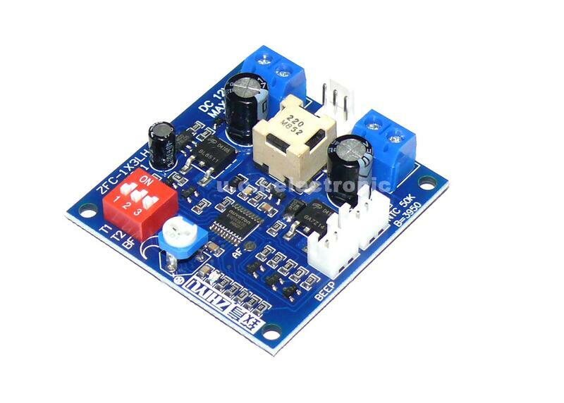 【UCI電子】(11-3) 溫控12V直流風扇調速器 高效大電流5A 電腦主機殼調速器 帶停轉報警 含溫度探頭