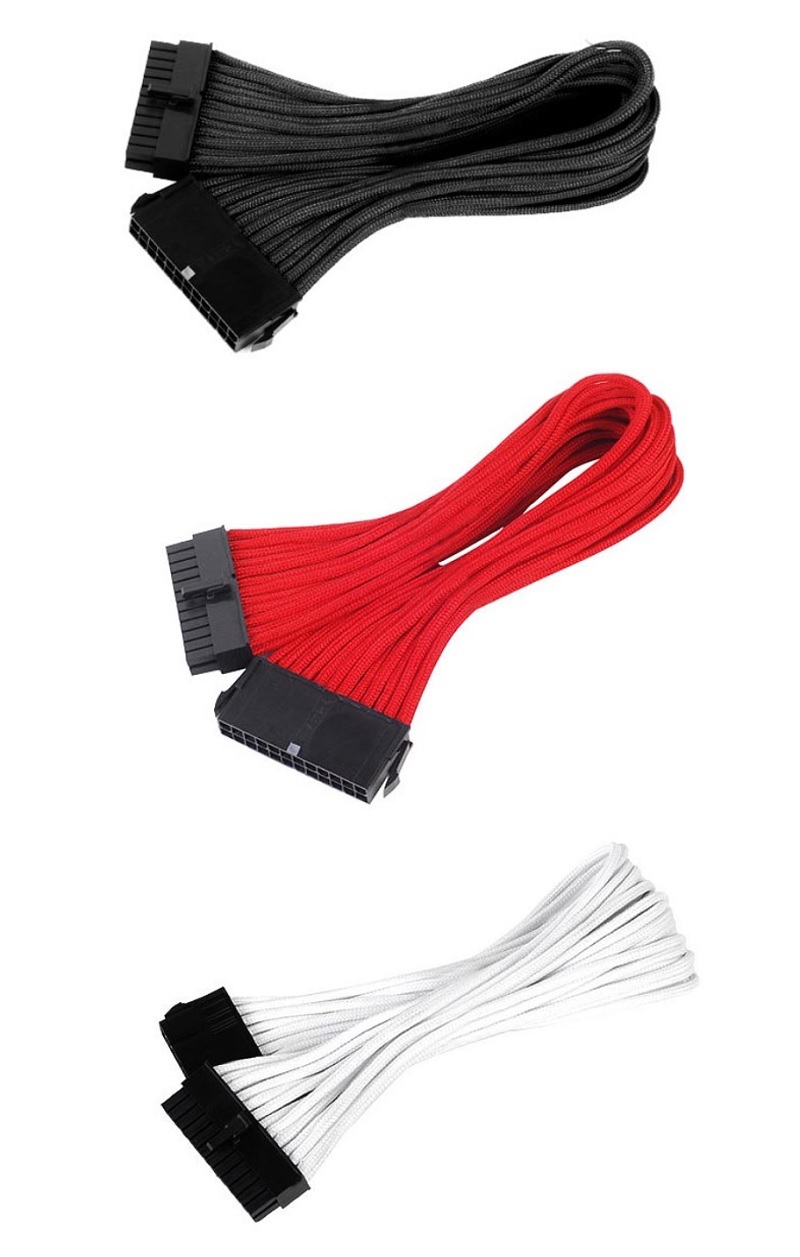 米特3C數位–SilverStone 銀欣 黑/PP07-MBB/紅/PP07-MBR/白/PP07-MBW 電供延長線