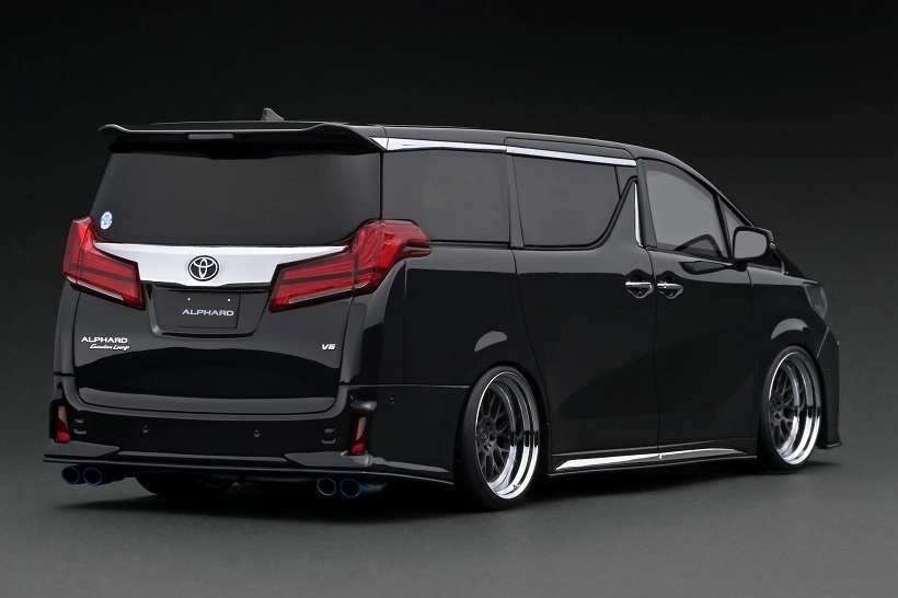 1/18 IG Toyota Alphard (H30W) Executive Lounge S Black (IG2432 )