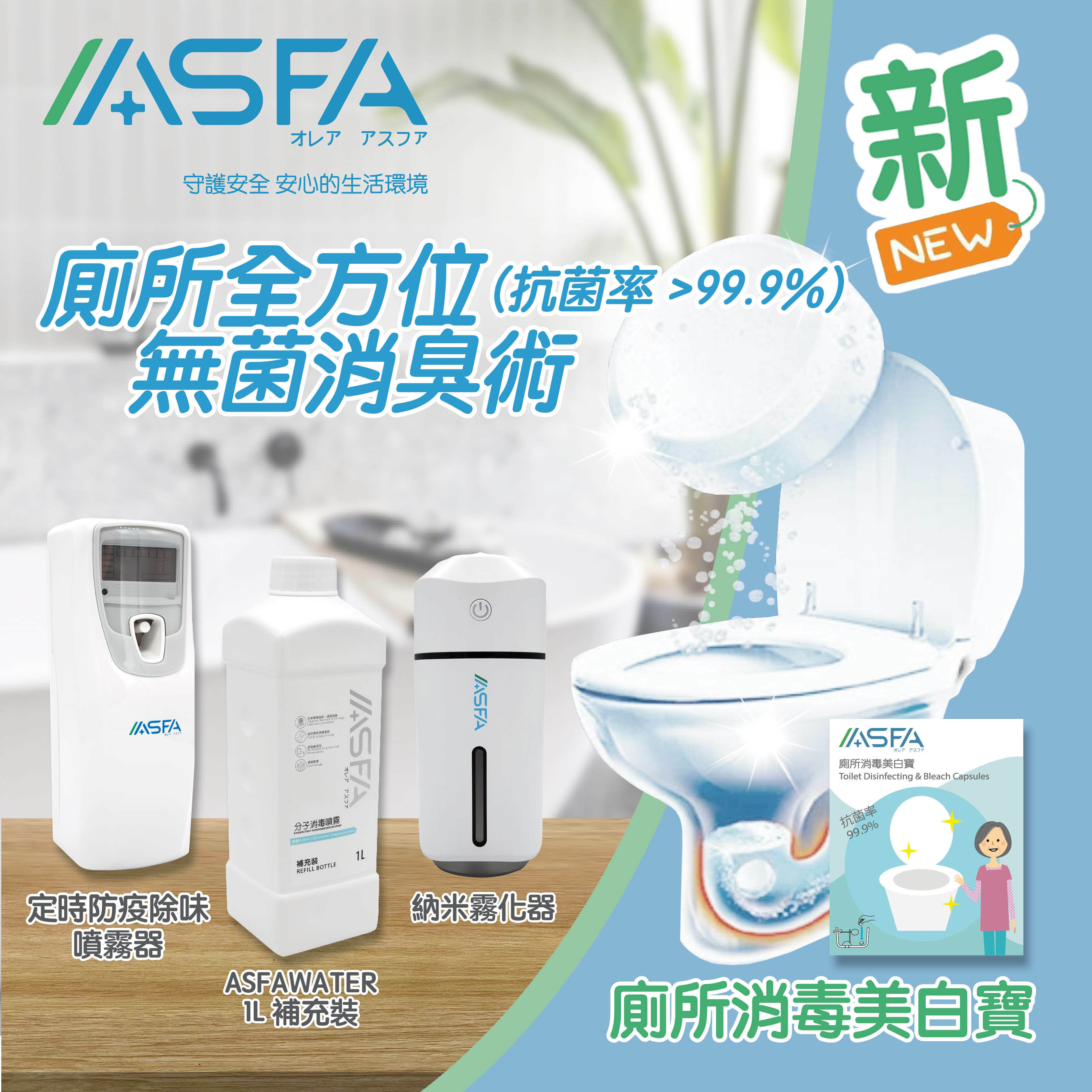 「廁所全方位 無菌消臭術」套裝