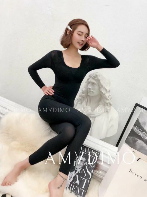 負離子能量石 長袖連體塑身衣