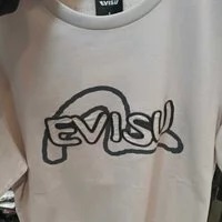 [S] EVISU LAVA BIG HILLS LOOSE FIT SHORT SLEEVE T-SHIRT, LIGHT GREY, EU2UTS706-LIGHT GREY (SEV78)