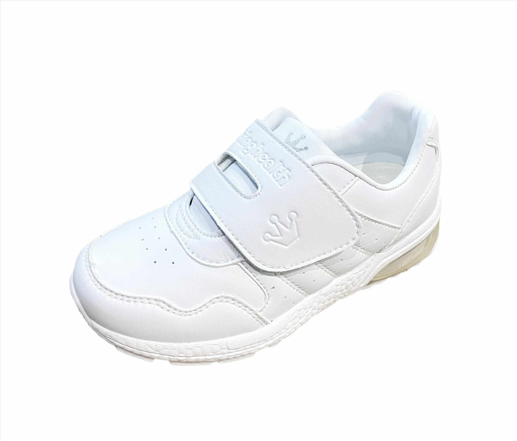 Kinghealth (幼童)納米處理超輕真皮鞋墊白球鞋 Size:26-32 SBK-7861