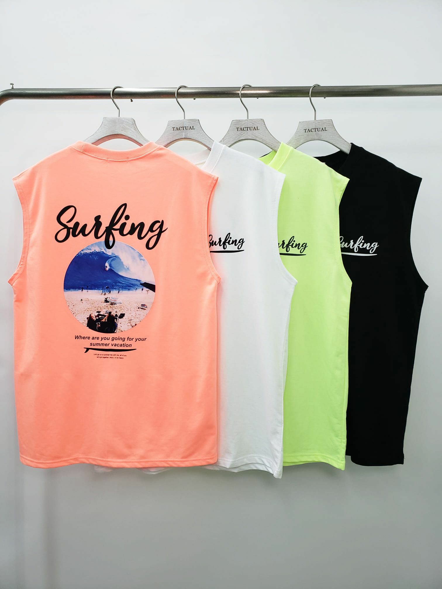 Surfing圖案背心 V719
