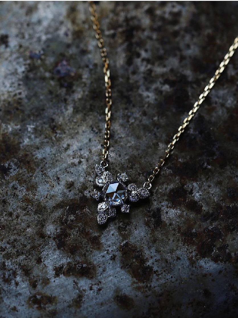 Rose cut Diamond Necklace