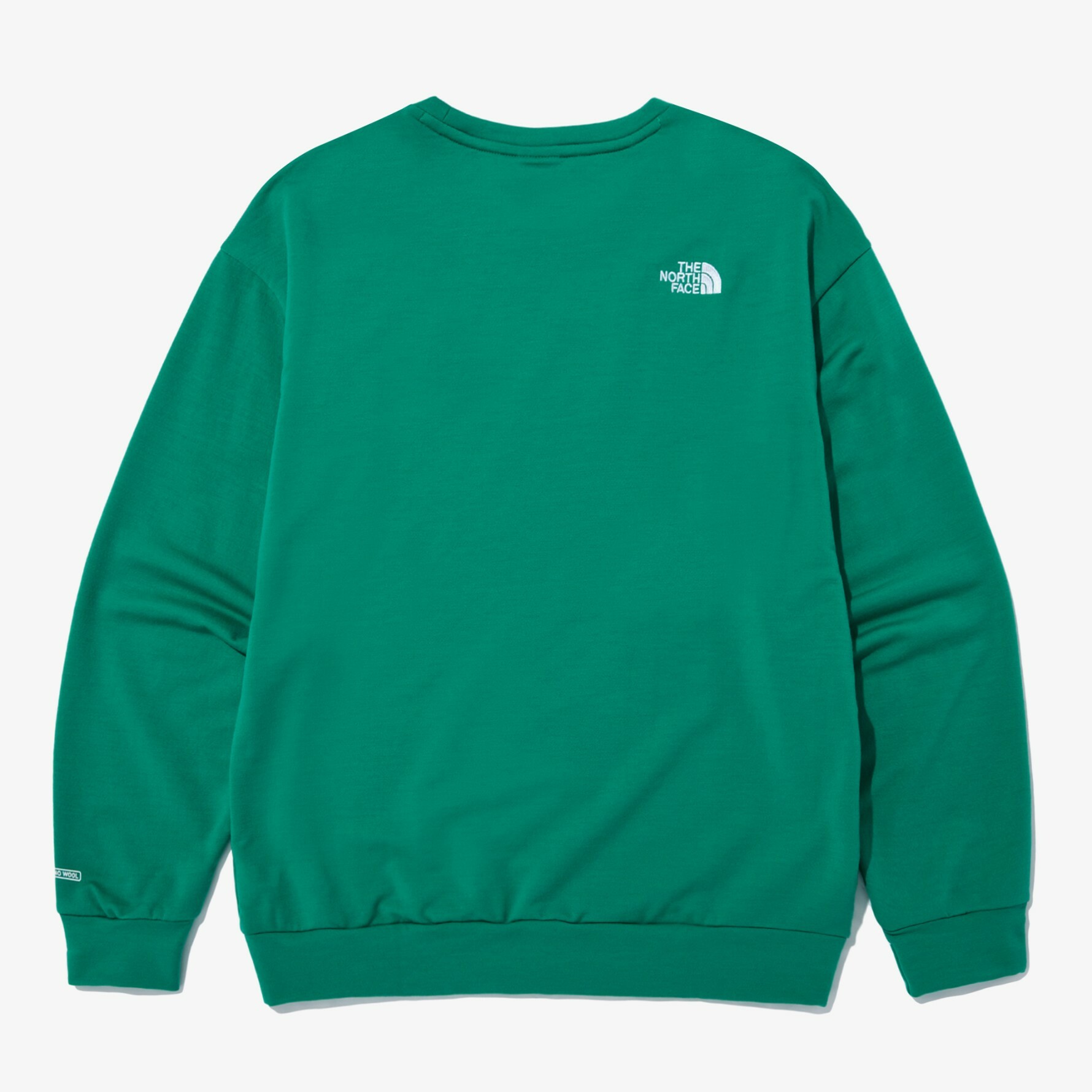 THE NORTH FACE 美麗諾羊毛 EX CREW1 長袖 衛衣 大學T 古典綠 NI5MN53H