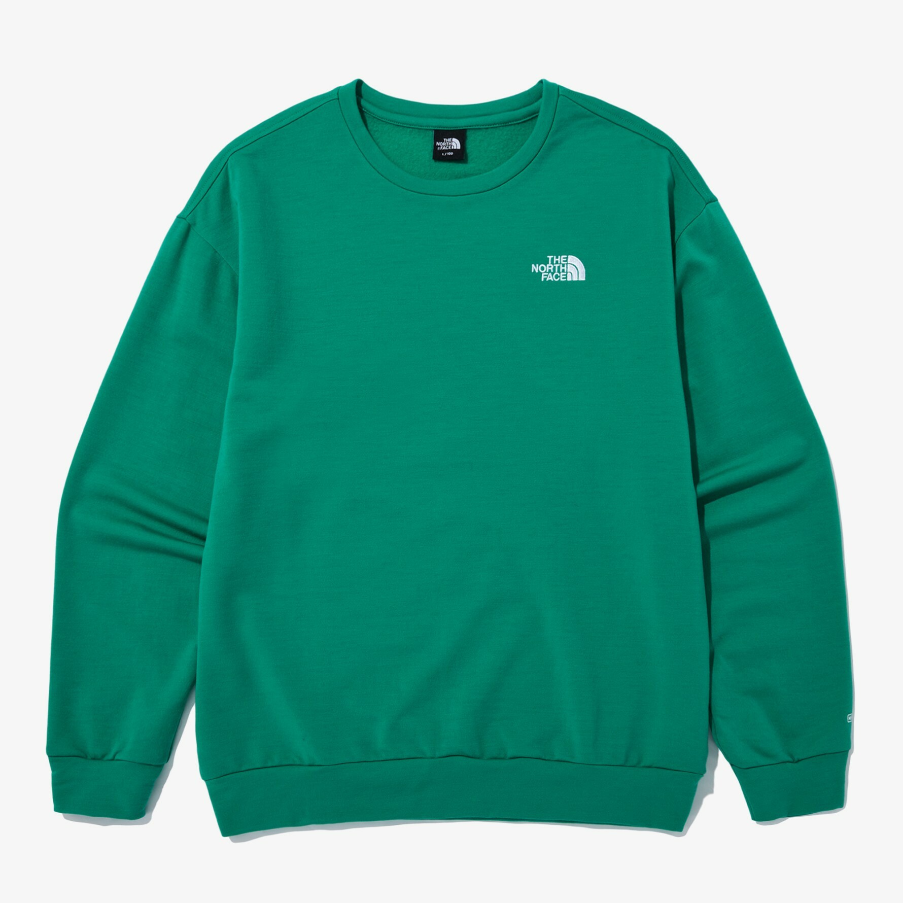 THE NORTH FACE 美麗諾羊毛 EX CREW1 長袖 衛衣 大學T 古典綠 NI5MN53H