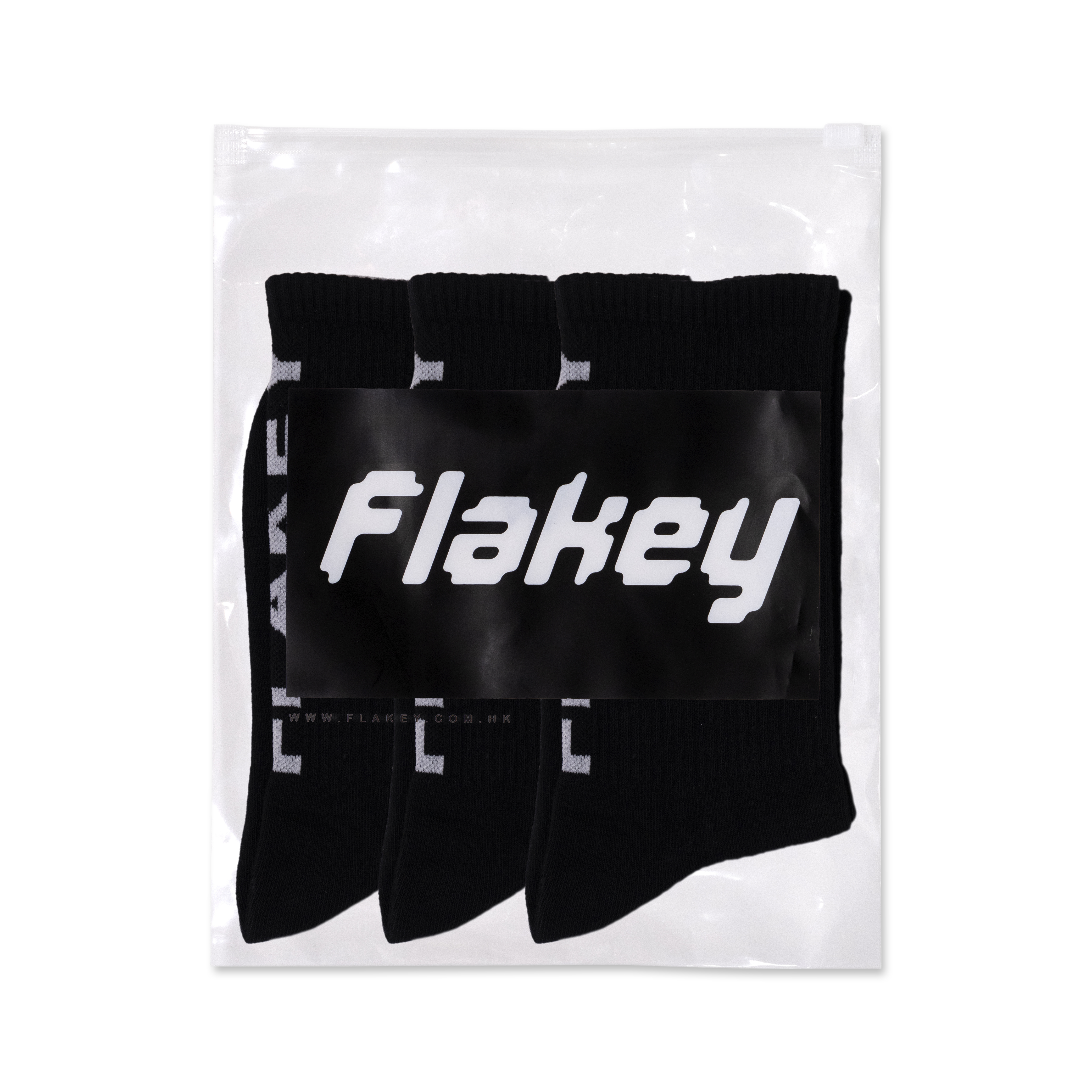 FLAKEY LOGO 暗黑襪