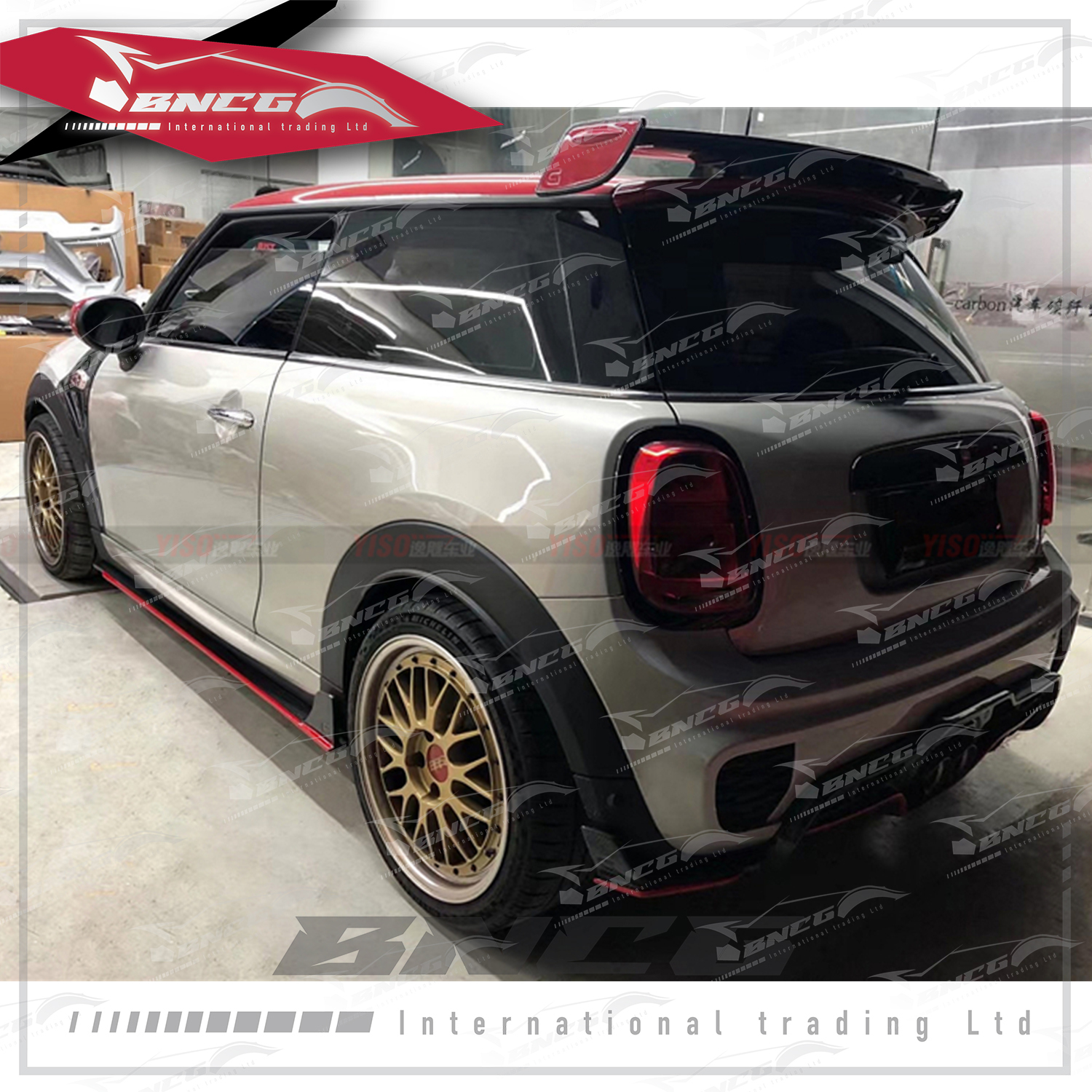 寶馬 Mini F55 F56 F57 JCW 改裝 卡夢 碳纖維 外觀件 空力套件 GIGAMOT款 側裙 側定風翼