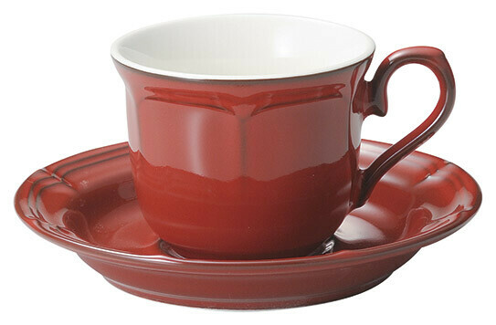 復古紅 Raffine歐式咖啡杯盤｜ KOYO 日本光洋陶器株式会社
