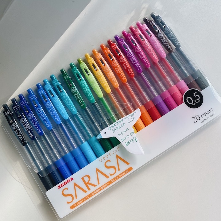 Sarasa Clip 0.5mm鋼珠筆 20色組｜ZEBRA