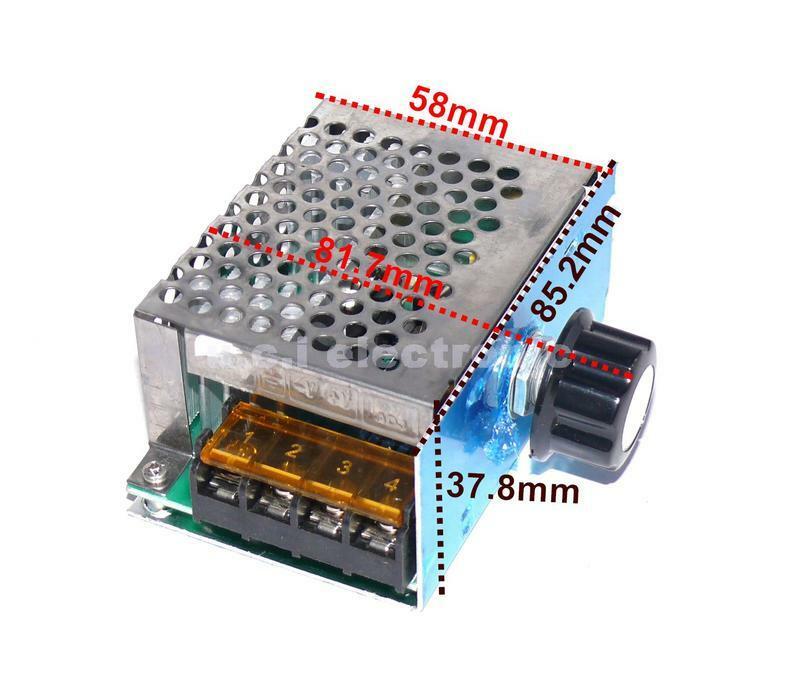 【UCI電子】(二Z-4) 交流 AC 4000W 110V 220V 電子調壓器、調光、調速、調溫 大功率馬達調速