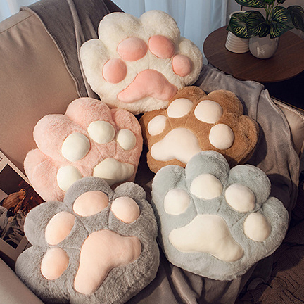 療癒貓掌三合一抱枕