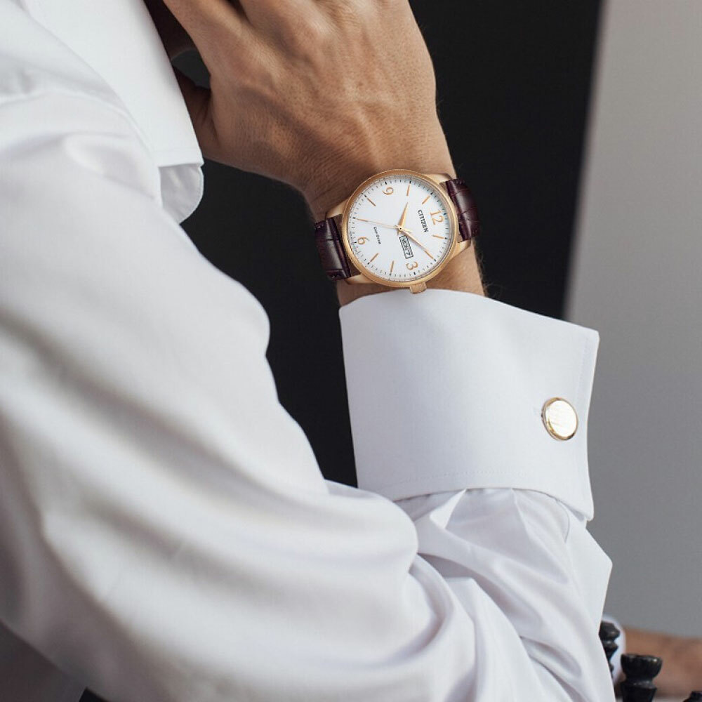 萬年鐘錶 - Citizen 星辰錶  光動能系列  大錶徑都會時尚男錶 BM8553-16A 錶徑41.8MM