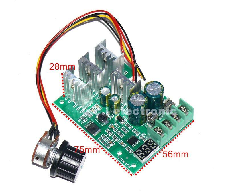 【UCI電子】(二S-8)  PWM直流電機調速器 DC馬達驅動開關 30A 數顯 6V12V24V48V