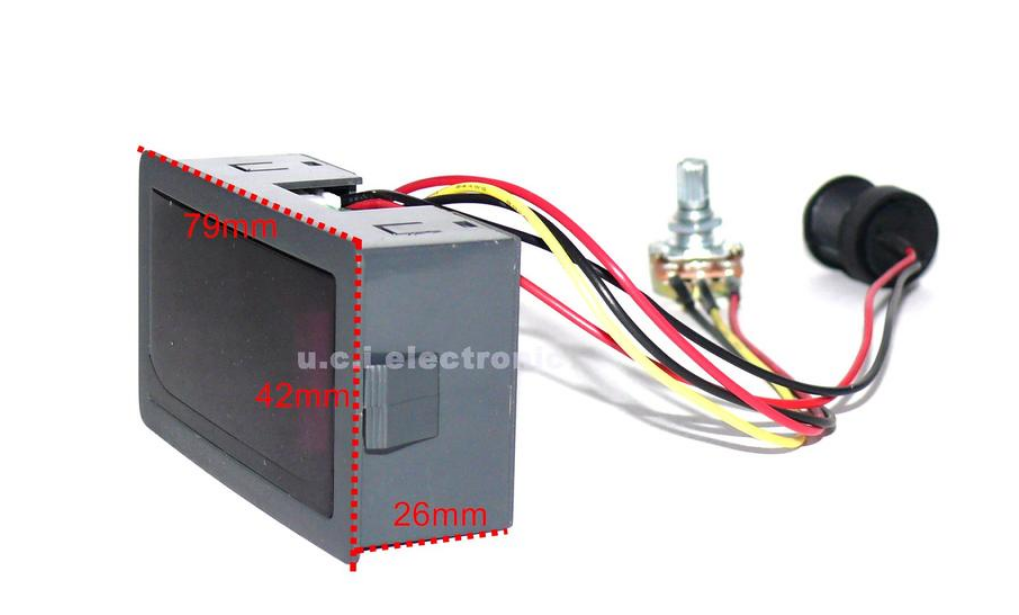 【UCI電子】(二S-6)  CCM5D數顯 PWM直流電機調速器6V12V24V無極調速開關控制器 顯示殼