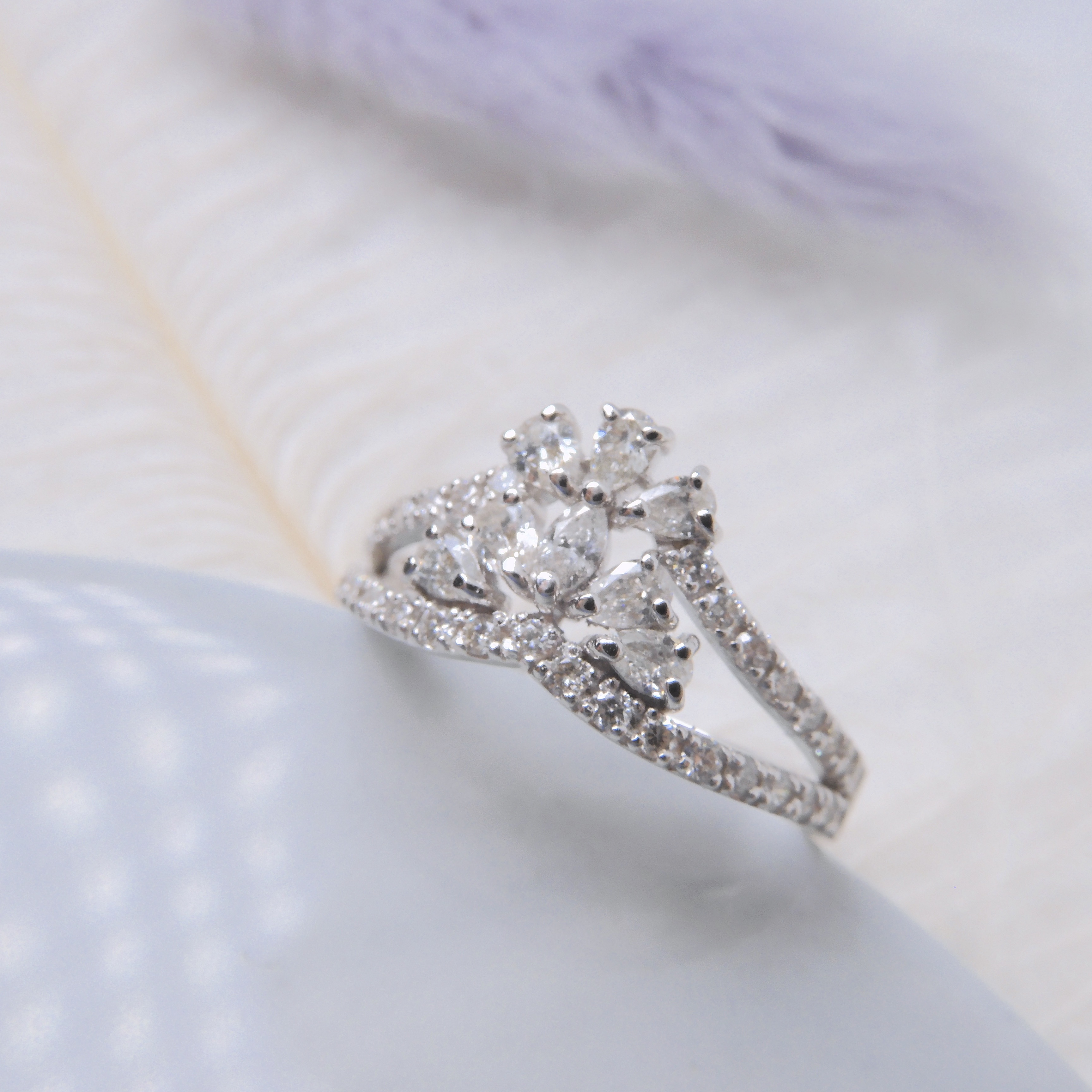 18K金 0.65ct 鑽石戒指