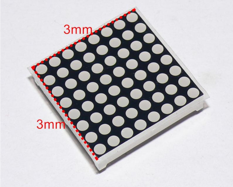 【UCI電子】(4-2) 3MM 8*8共陰紅光點陣1088AS 3MM點陣 MAX7219 專用點陣 7219